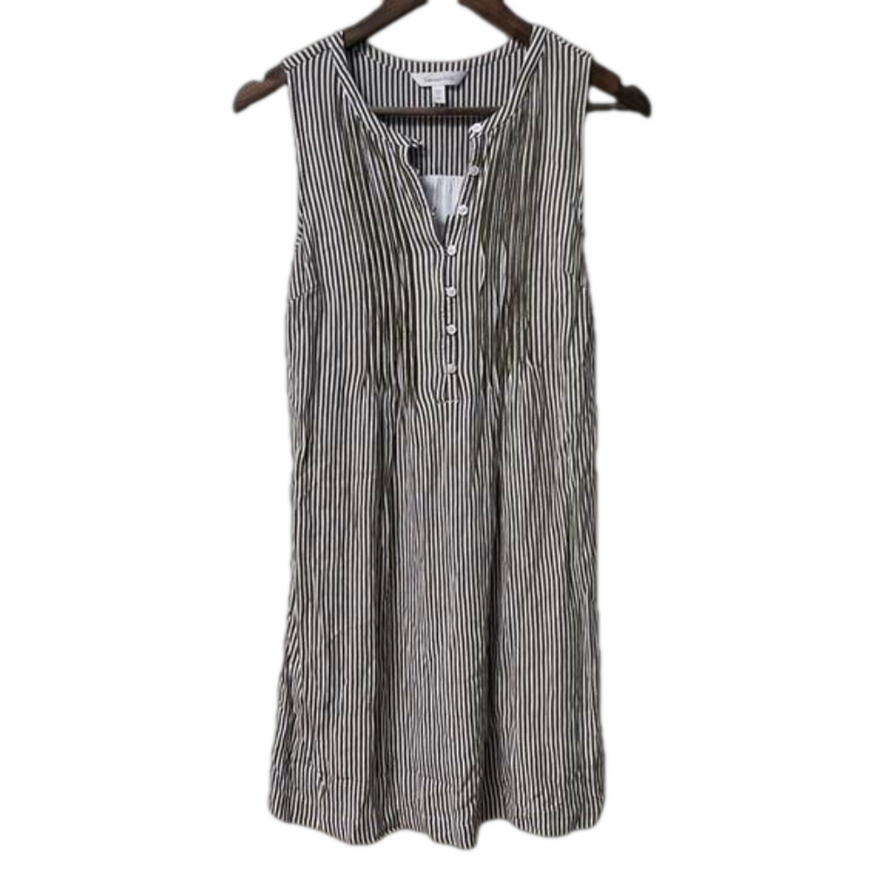 NWOT Garnet Hill Striped Sleeveless Dress